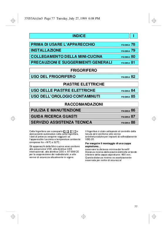 Mode d'emploi WHIRLPOOL ART 316/DT-H/A