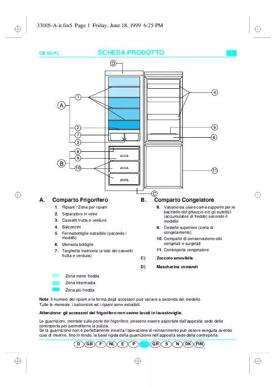 Mode d'emploi WHIRLPOOL ART 827/G