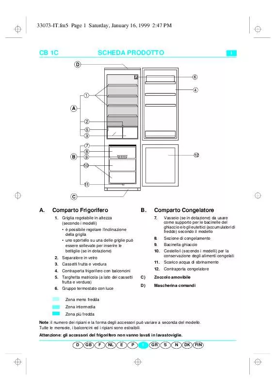 Mode d'emploi WHIRLPOOL ART 829/G