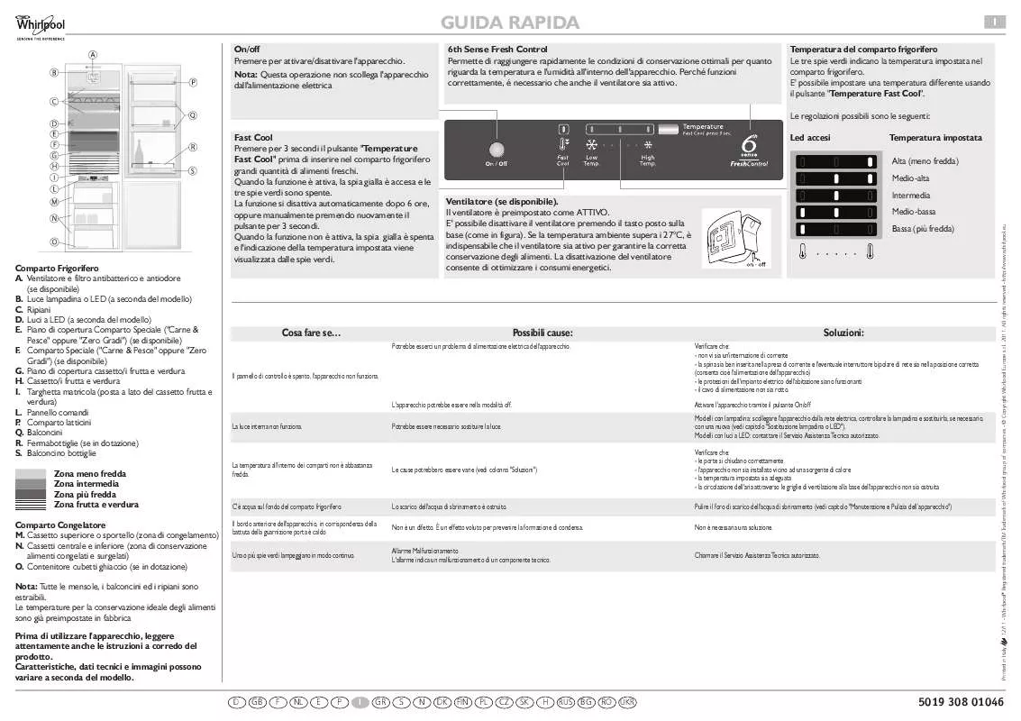 Mode d'emploi WHIRLPOOL ART 859/A