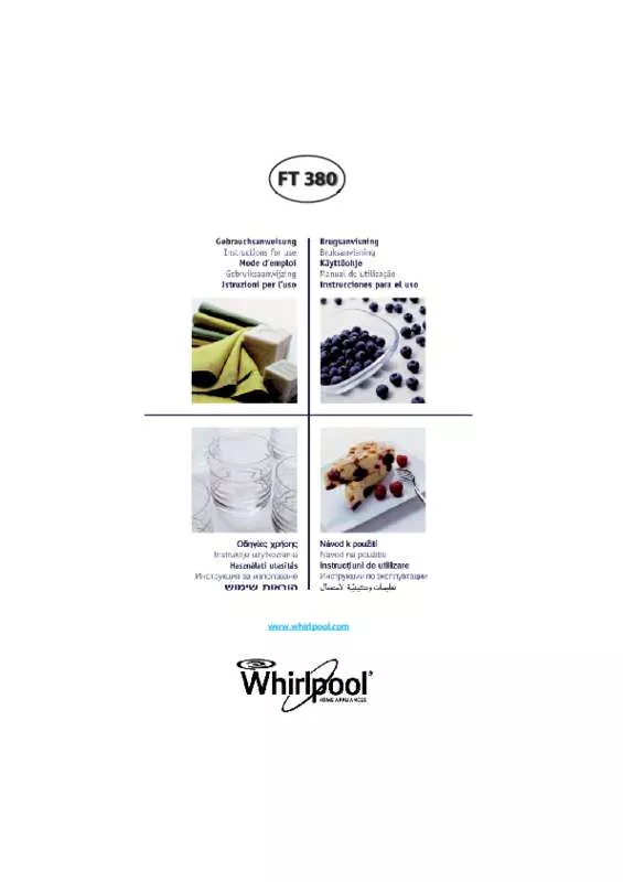 Mode d'emploi WHIRLPOOL FT380WH