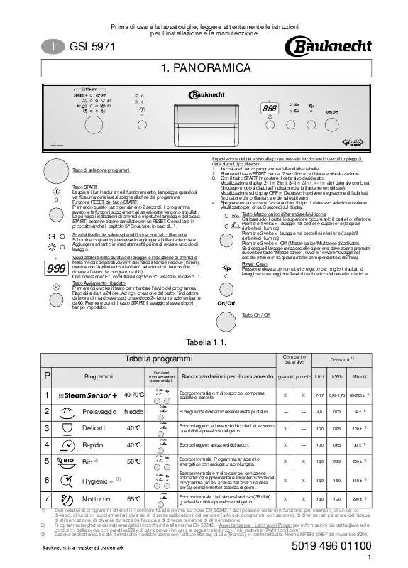 Mode d'emploi WHIRLPOOL GSI 5971/1 WS