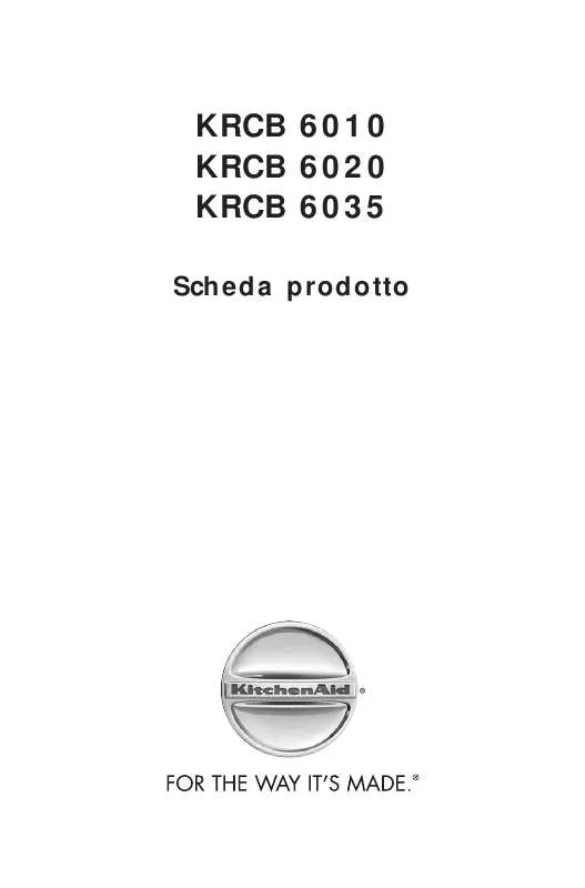 Mode d'emploi WHIRLPOOL KRCB 6020