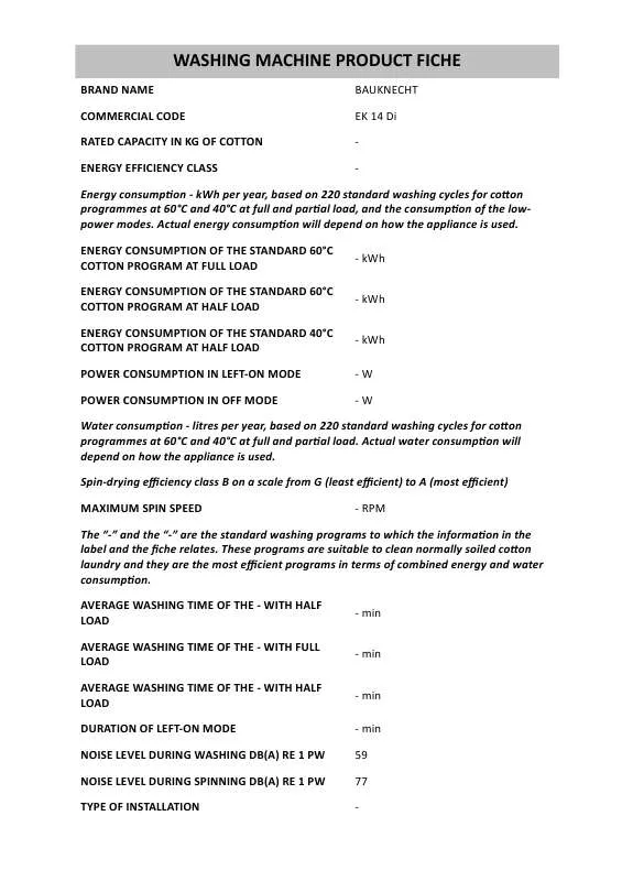 Mode d'emploi WHIRLPOOL OBU 206 B